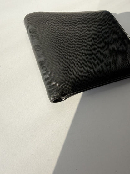 Prada saffiano leather bifold wallet