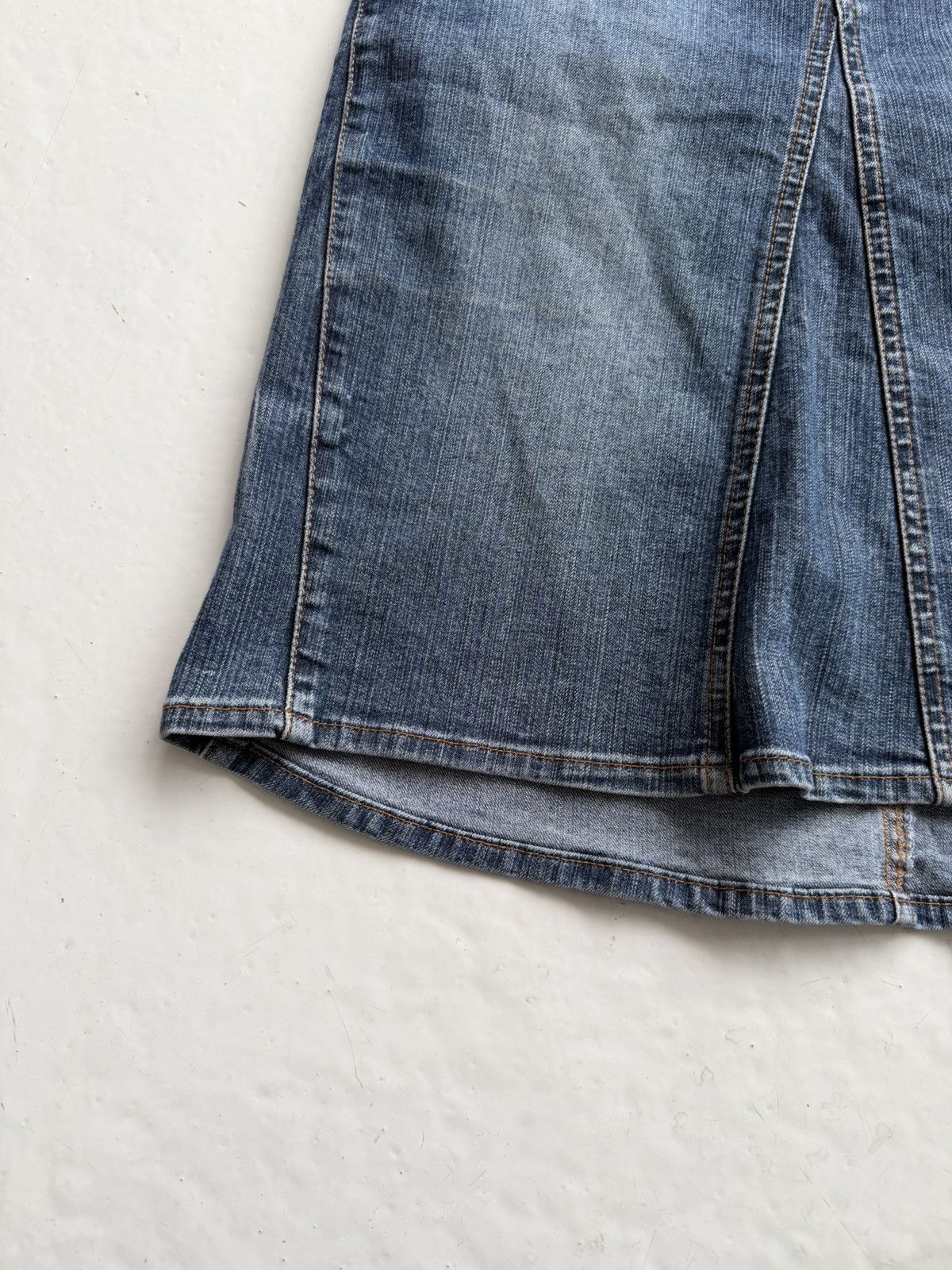 Just Cavalli y2k washed denim pencil skirt