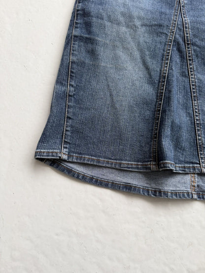 Just Cavalli y2k washed denim pencil skirt