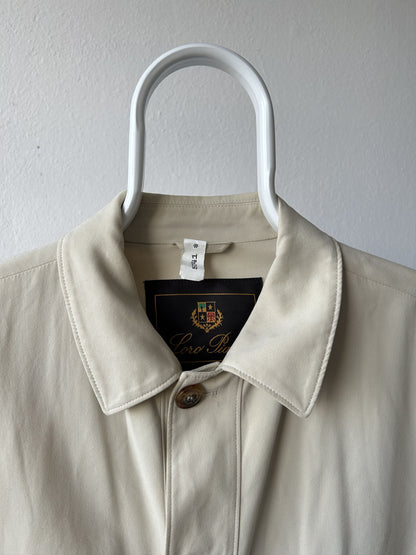 Loro piana light cotton and silk overcoat