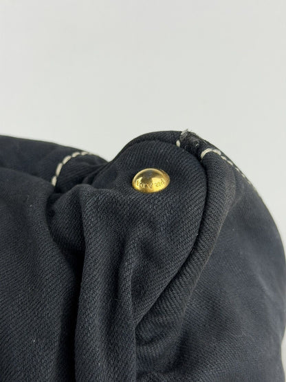 Prada canapa large canvas tote bag