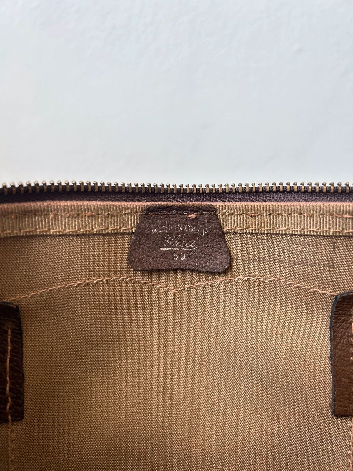 Vintage 70s-80s Gucci monogram Boston duffle bag