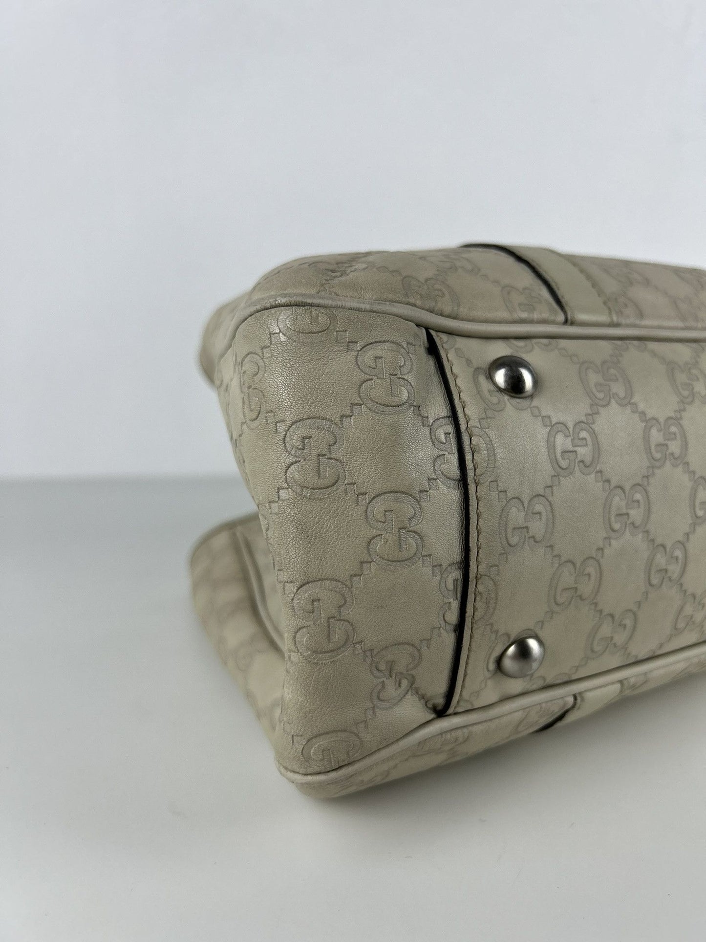 Gucci guccissima twins leather monogram tote bag