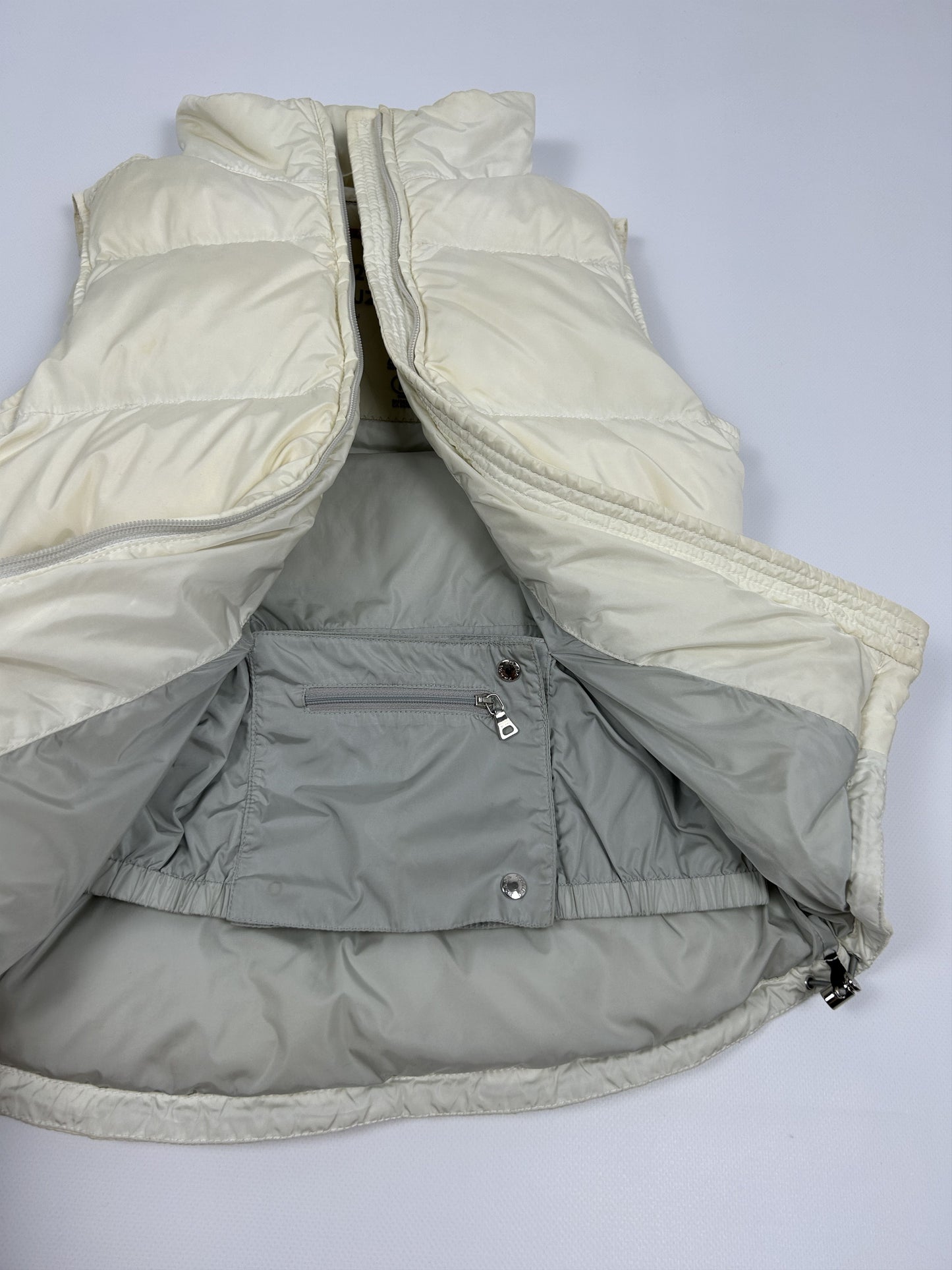 Vintage y2k archive Prada sport red tab hooded puffer vest