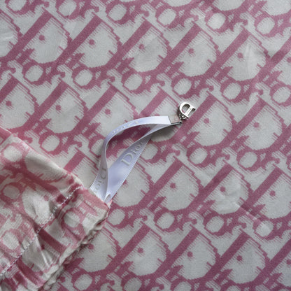Dior trotter silk & cotton mini scarf pink John galliano era