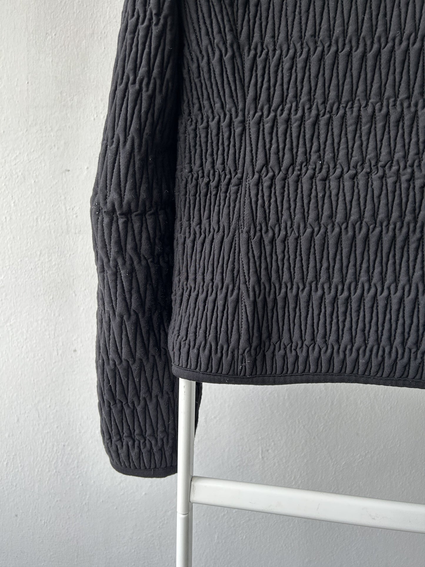 Archive AW2011 Prada pleated full zip sweatshirt