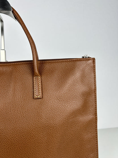 Longchamp leather laptop bag