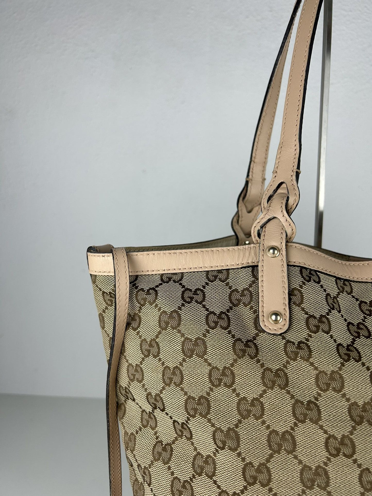 Gucci GG monogram canvas tote bag with pouch