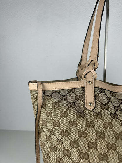 Gucci GG monogram canvas tote bag with pouch