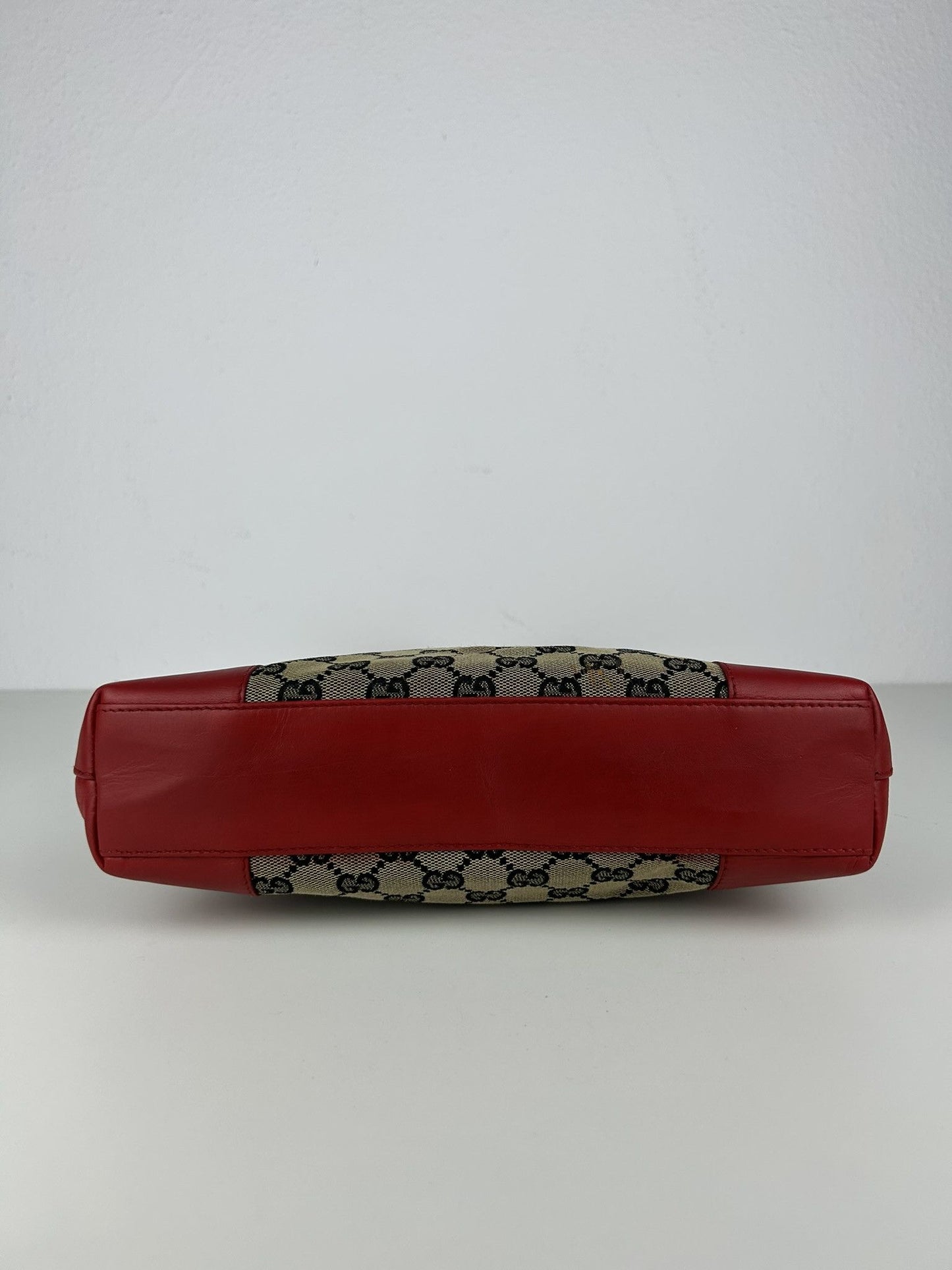Vintage y2k Gucci monogram canvas and leather shoulder bag
