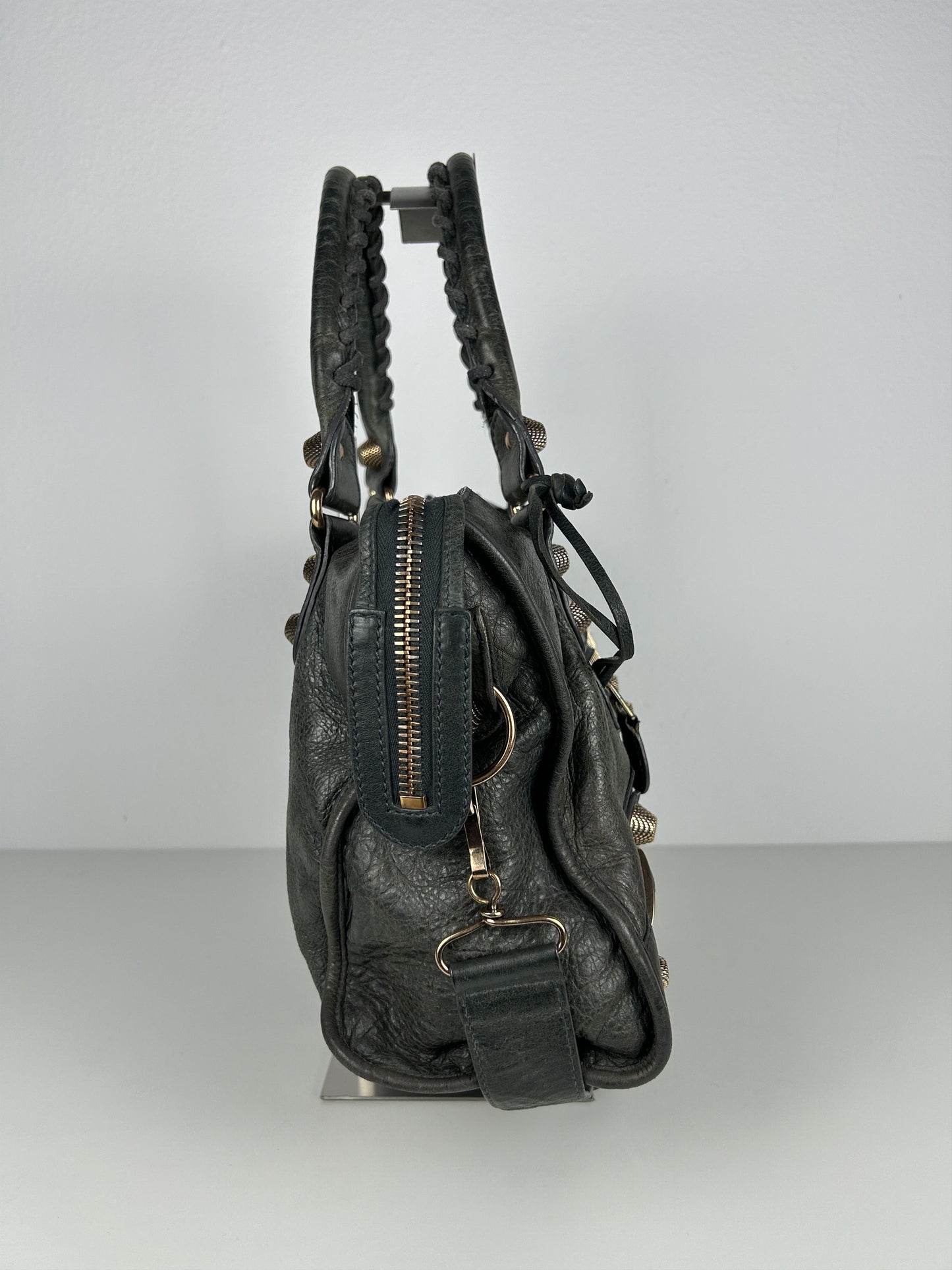 Balenciaga giant hardware city bag in dark gray