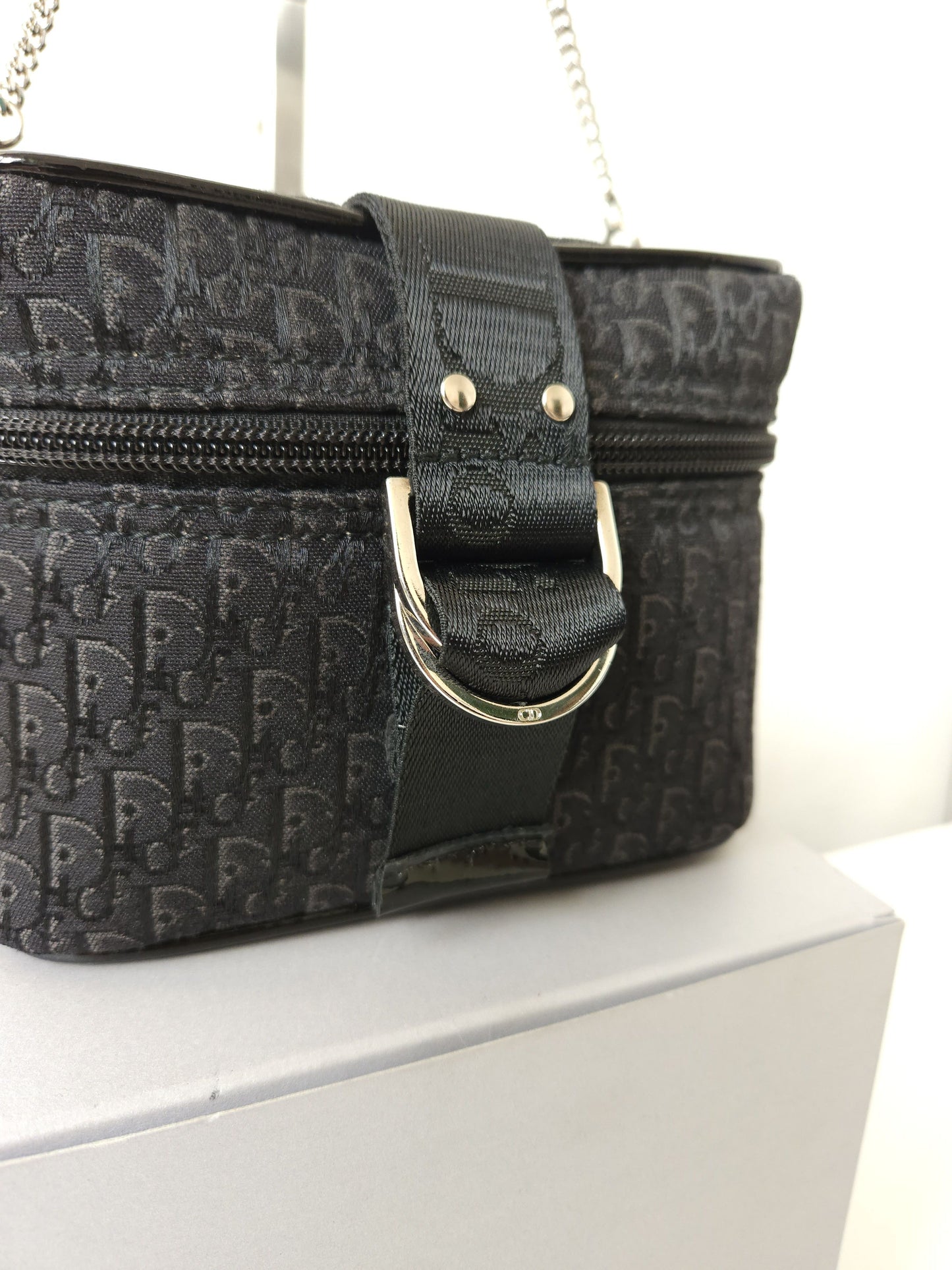Vtg y2k Dior john galliano street chic monogram vanity case