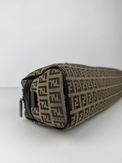 Fendi zucchino monogram canvas mini bowling bag