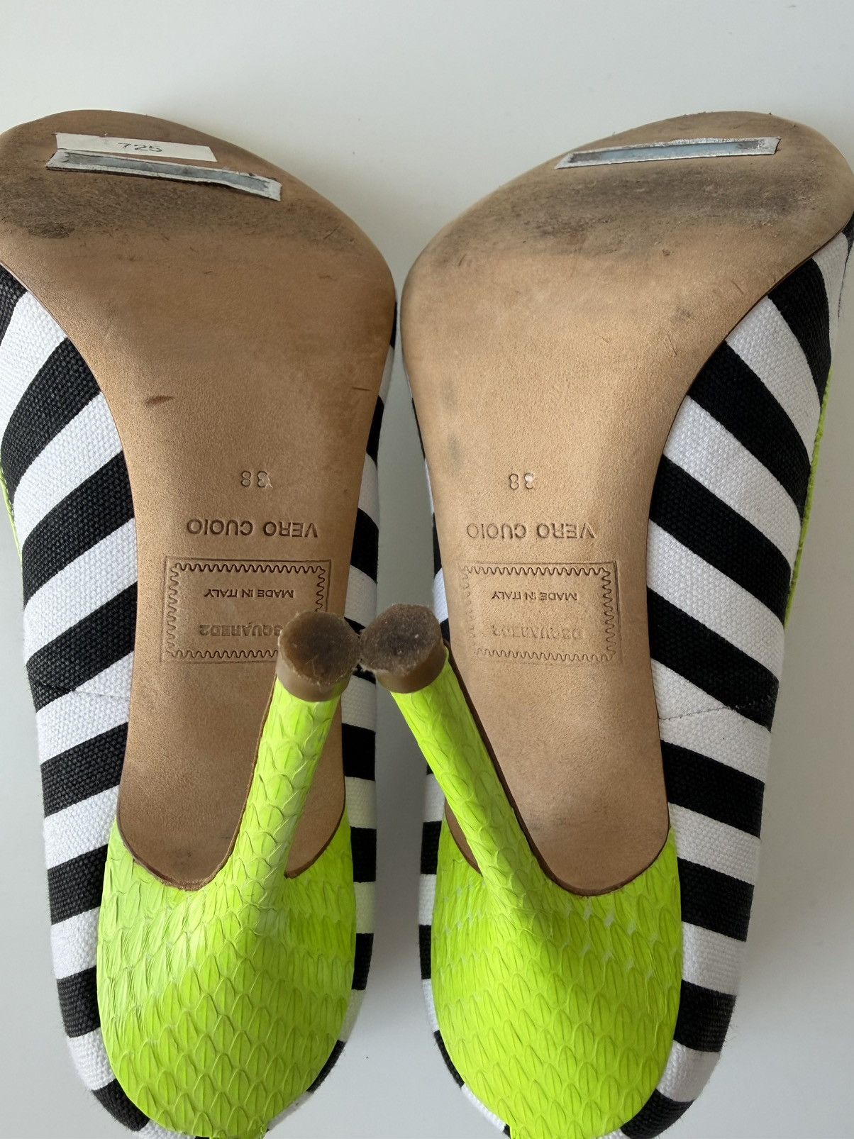 Dsquared2 multi colour open toe heels pumps
