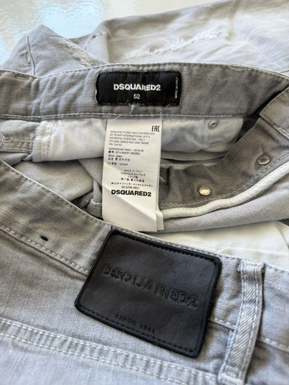 Dsquared2 distressed gray slim jeans