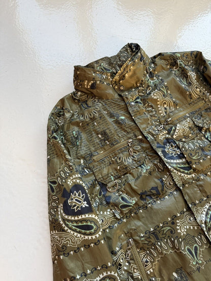 John Galliano newspaper print windbreaker jacket