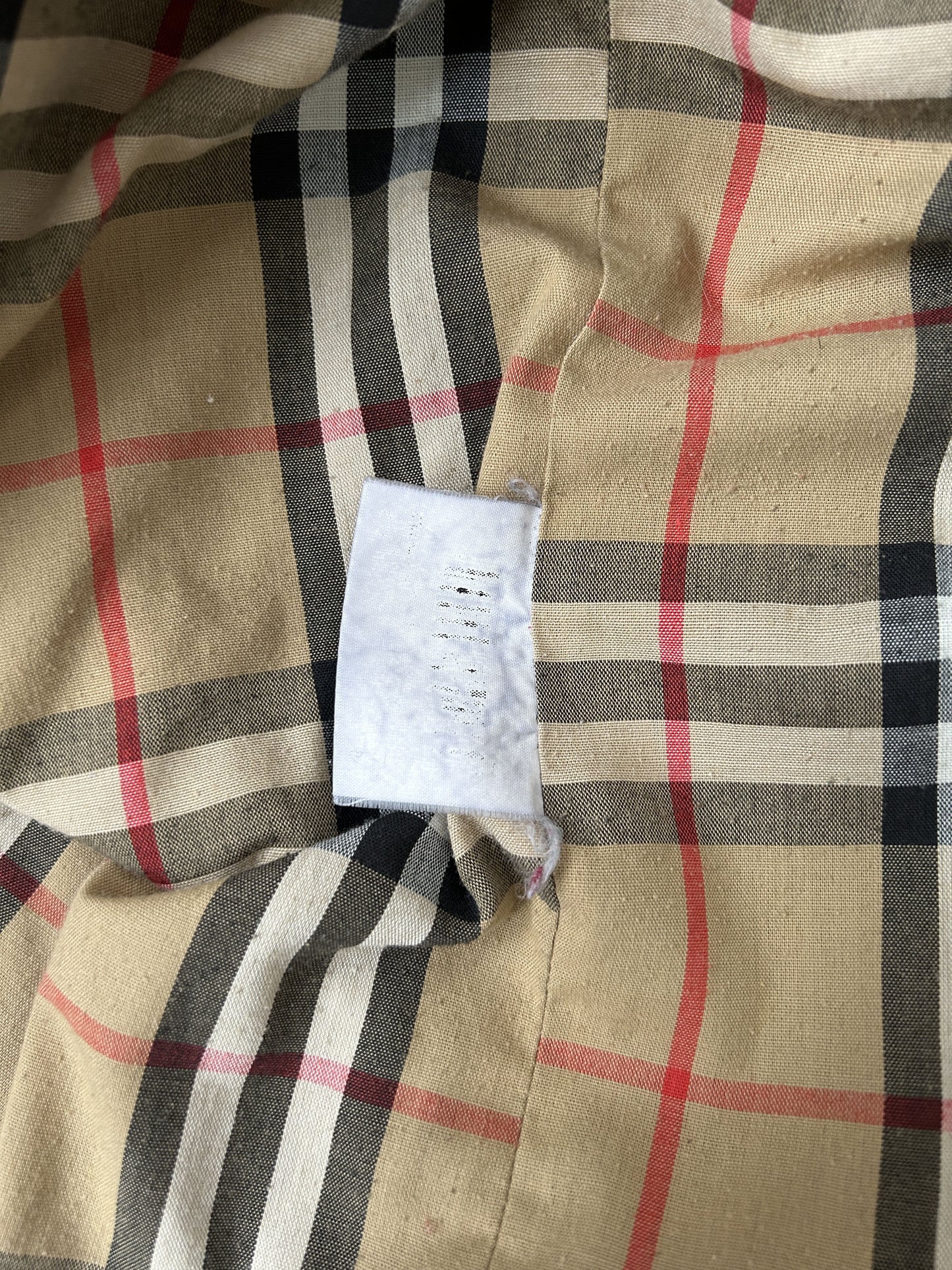 Vintage burberry nova check lined quilted light jacket