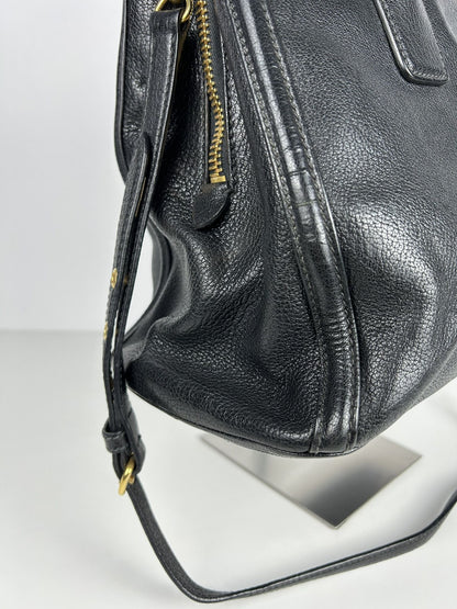 Miu miu madras leather tote bag