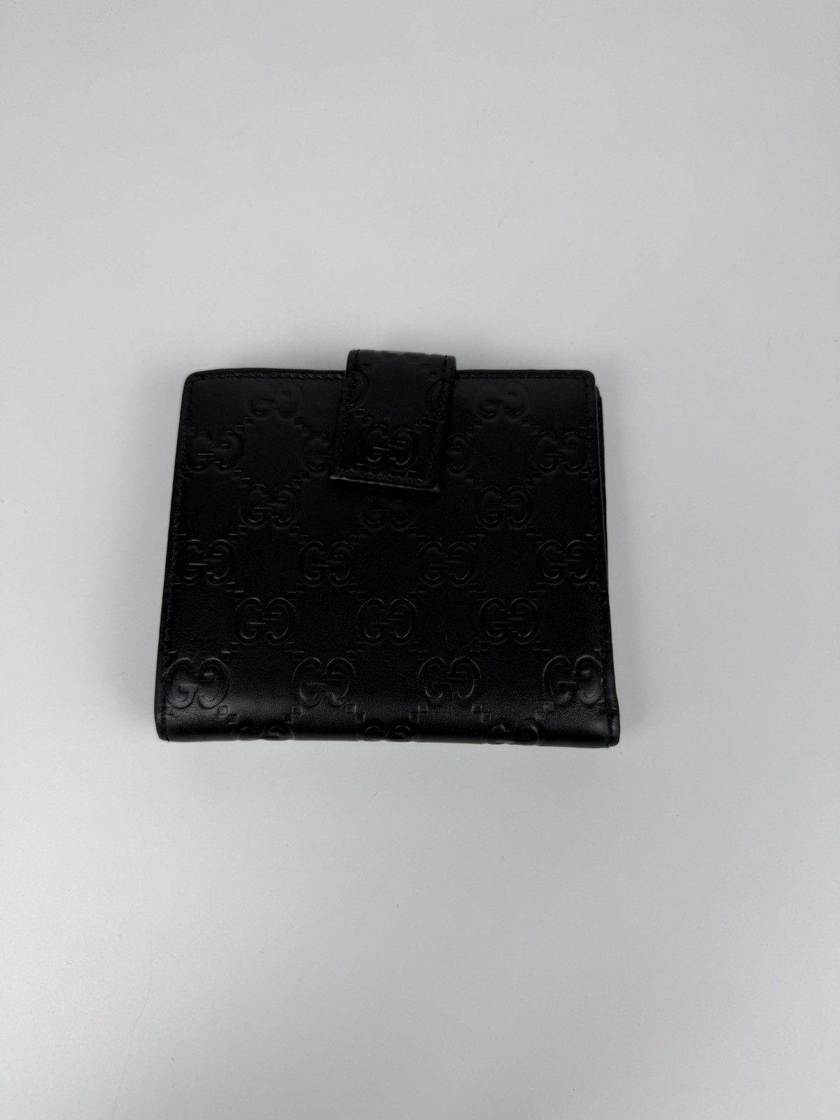 Gucci guccissima leather trifold wallet