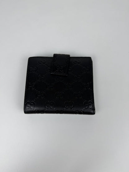 Gucci guccissima leather trifold wallet