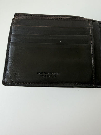 Bottega Veneta intrecciato leather bifold wallet