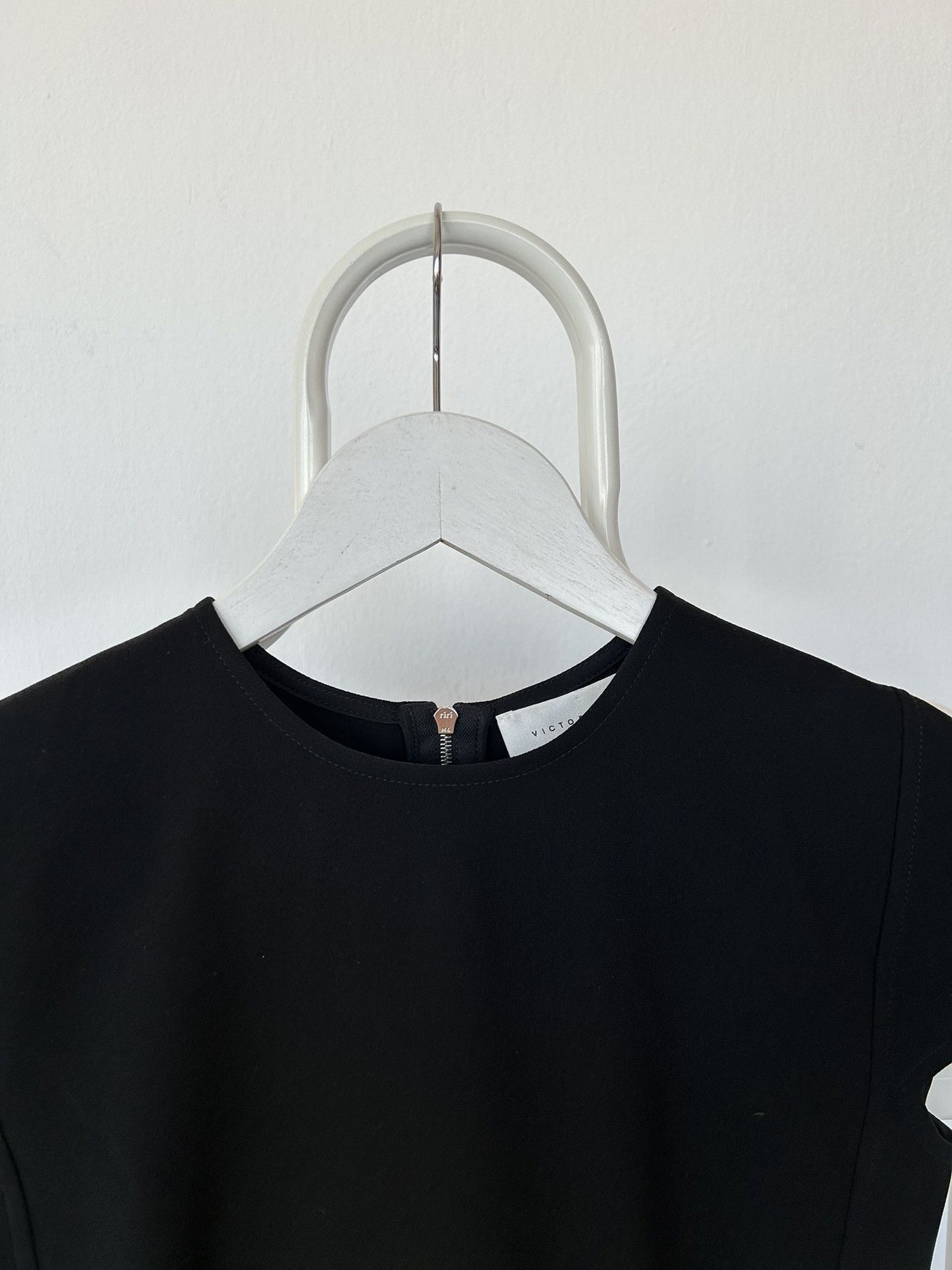 Victoria Beckham black cocoon midi dress