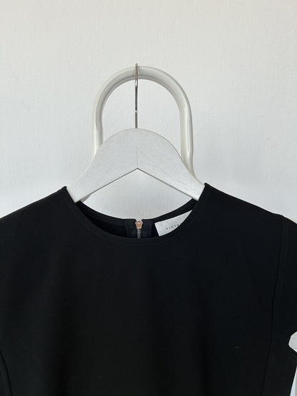 Victoria Beckham black cocoon midi dress
