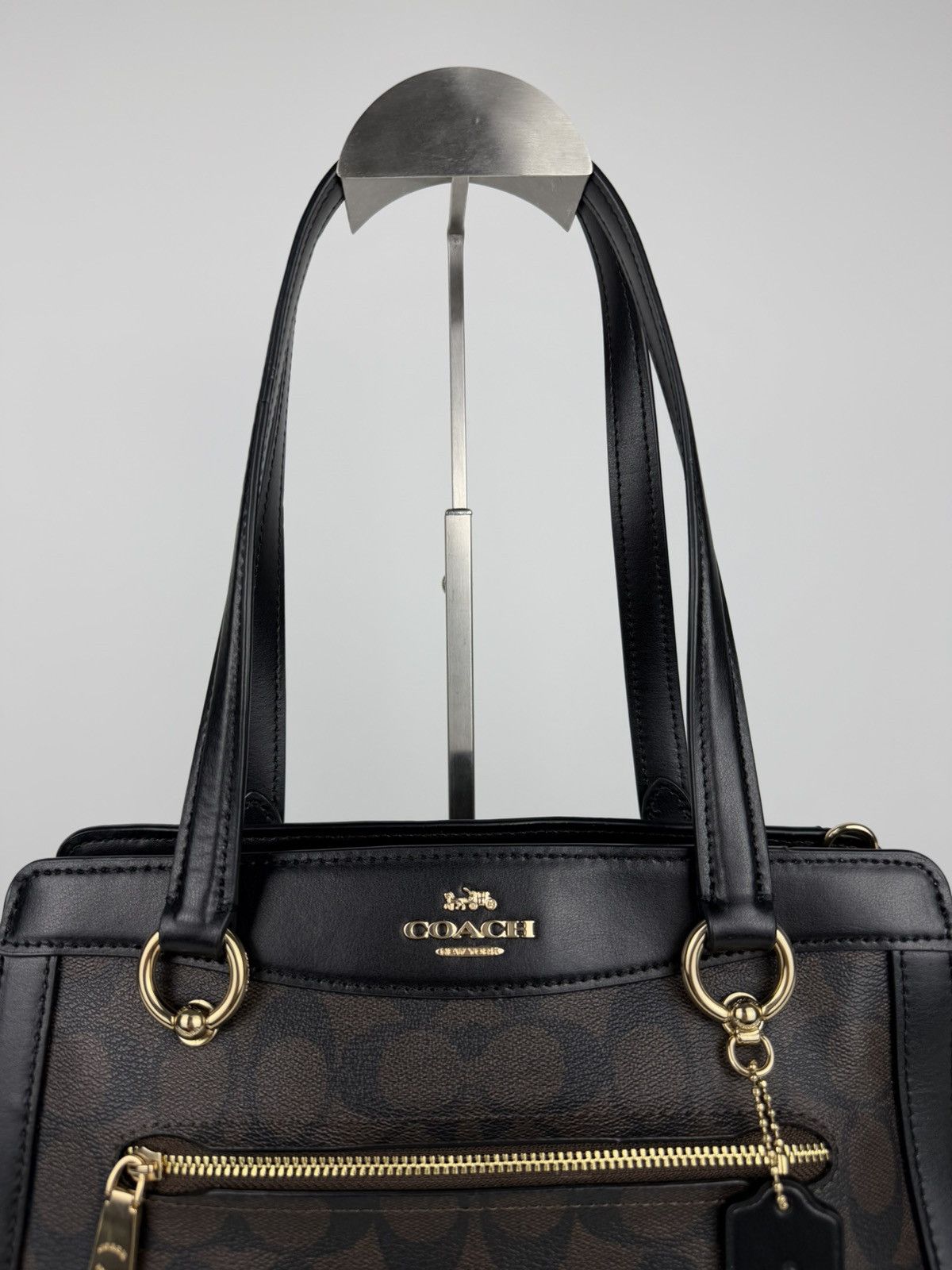 Coach kailey carryall signature monogram tote bag
