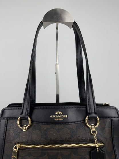 Coach kailey carryall signature monogram tote bag