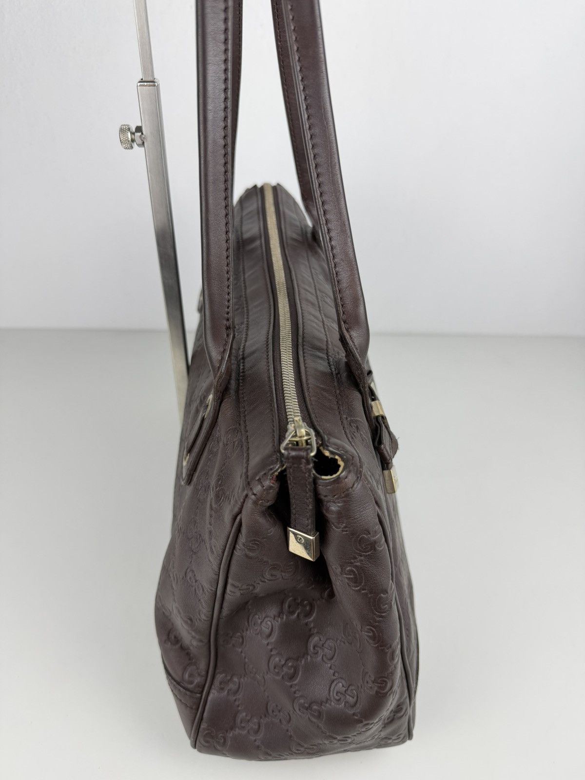 Gucci guccissima princy leather mini Boston bag
