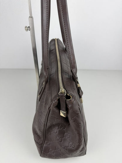 Gucci guccissima princy leather mini Boston bag
