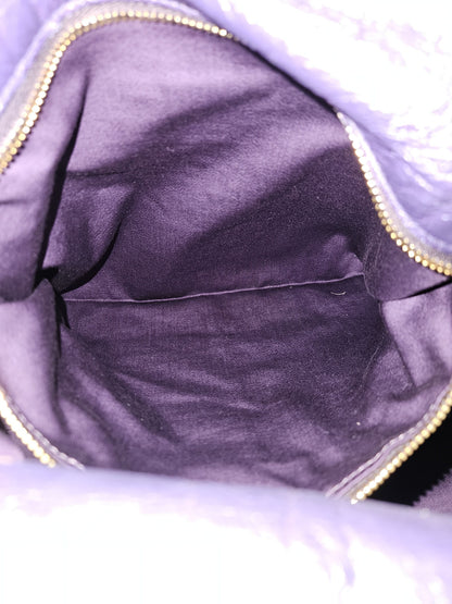 Miu miu vitello bow bag in deep purple