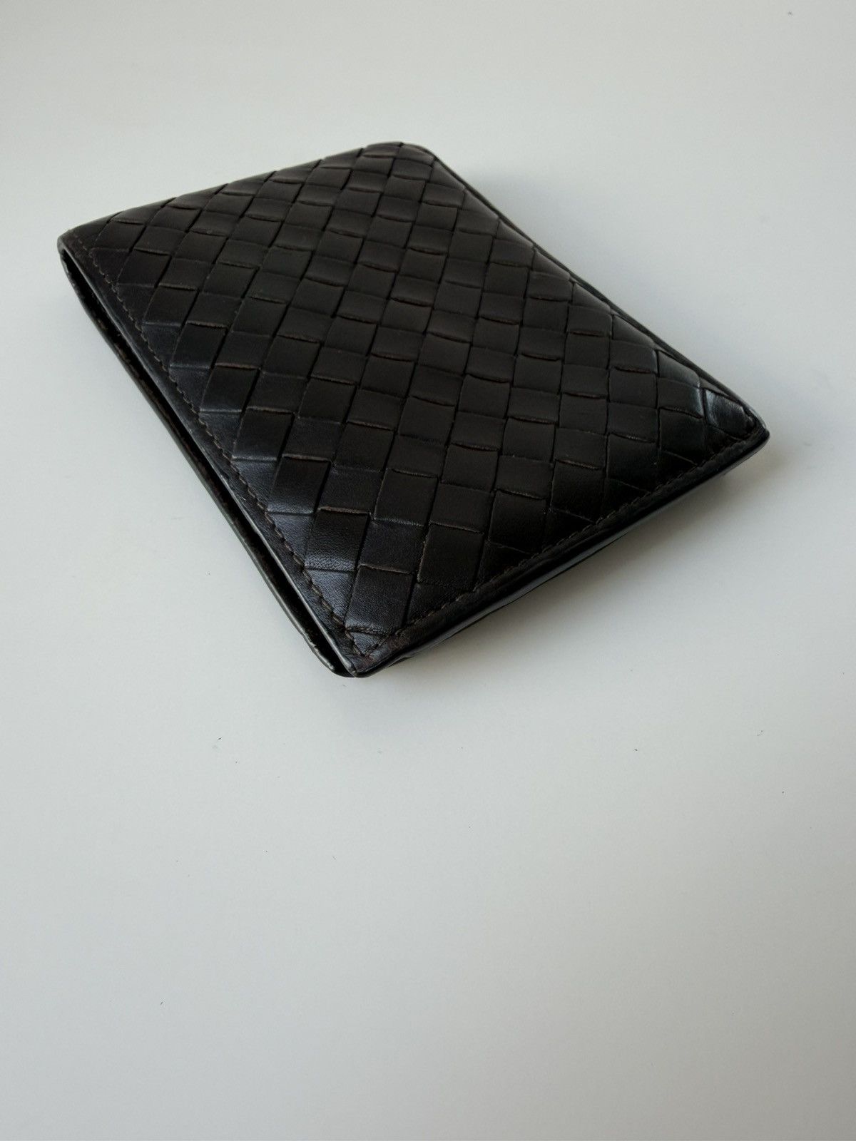 Bottega Veneta intrecciato leather bifold wallet