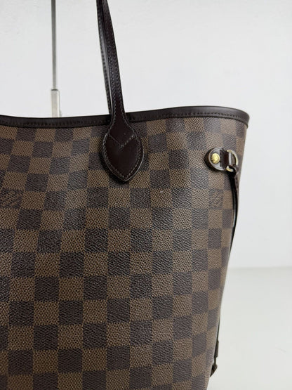 Louis Vuitton damier ebene neverfull mm tote bag