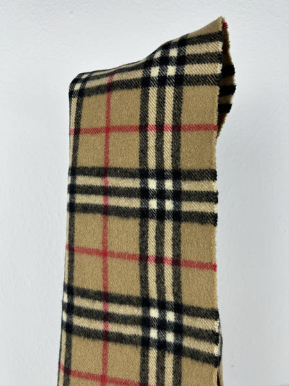 Vintage Burberry nova check cashmere scarf