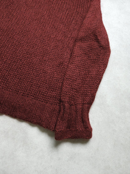 Prada mohair knit in burgundy