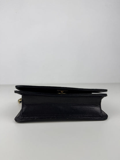 Vintage Chanel CC lambskin mini matelasse full flap