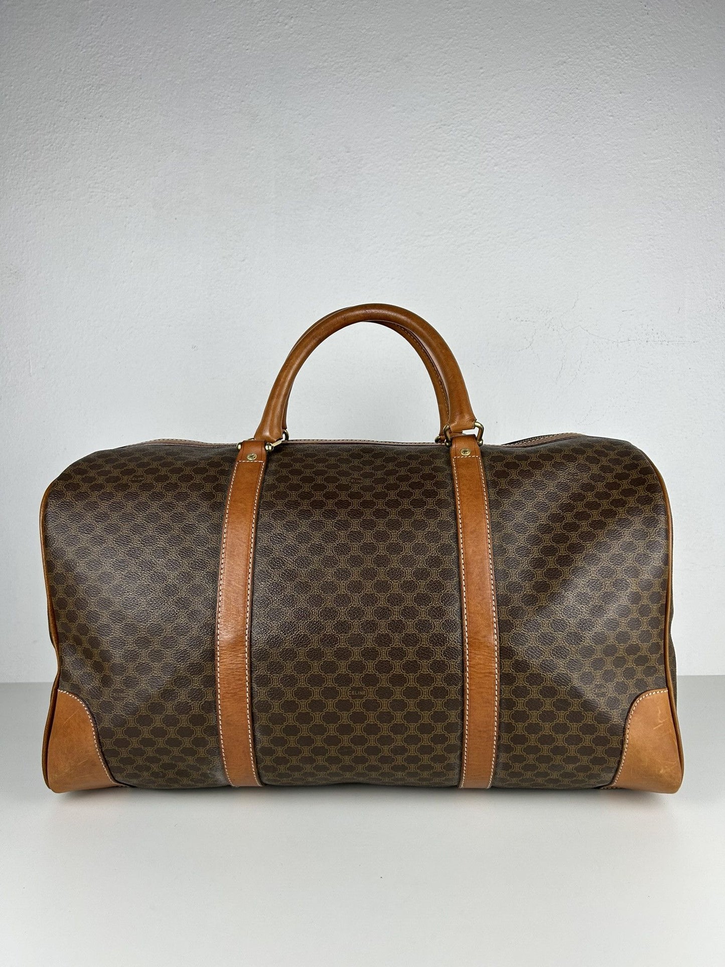 Vintage 90s Celine macadam monogram boston bag
