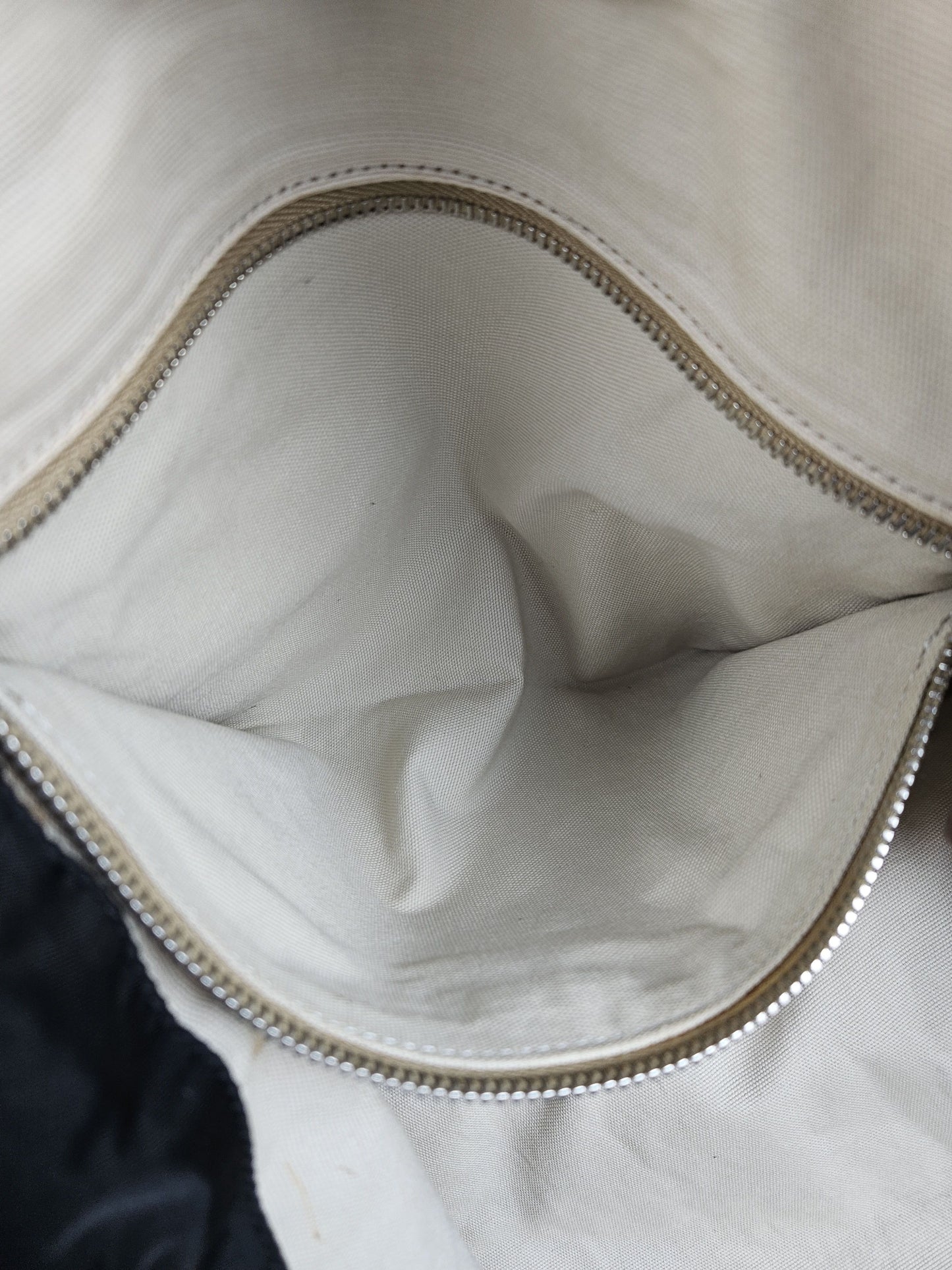 Archive miu miu nylon leather tote bag with cargo pockets