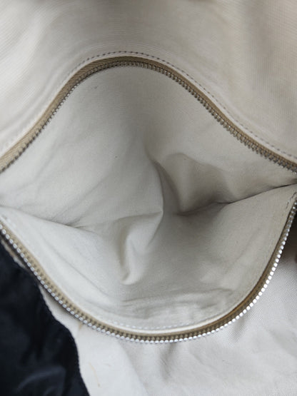 Archive miu miu nylon leather tote bag with cargo pockets