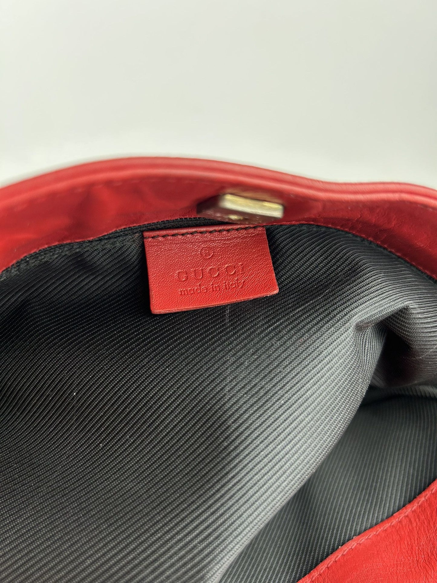 Vintage y2k Gucci monogram canvas and leather shoulder bag
