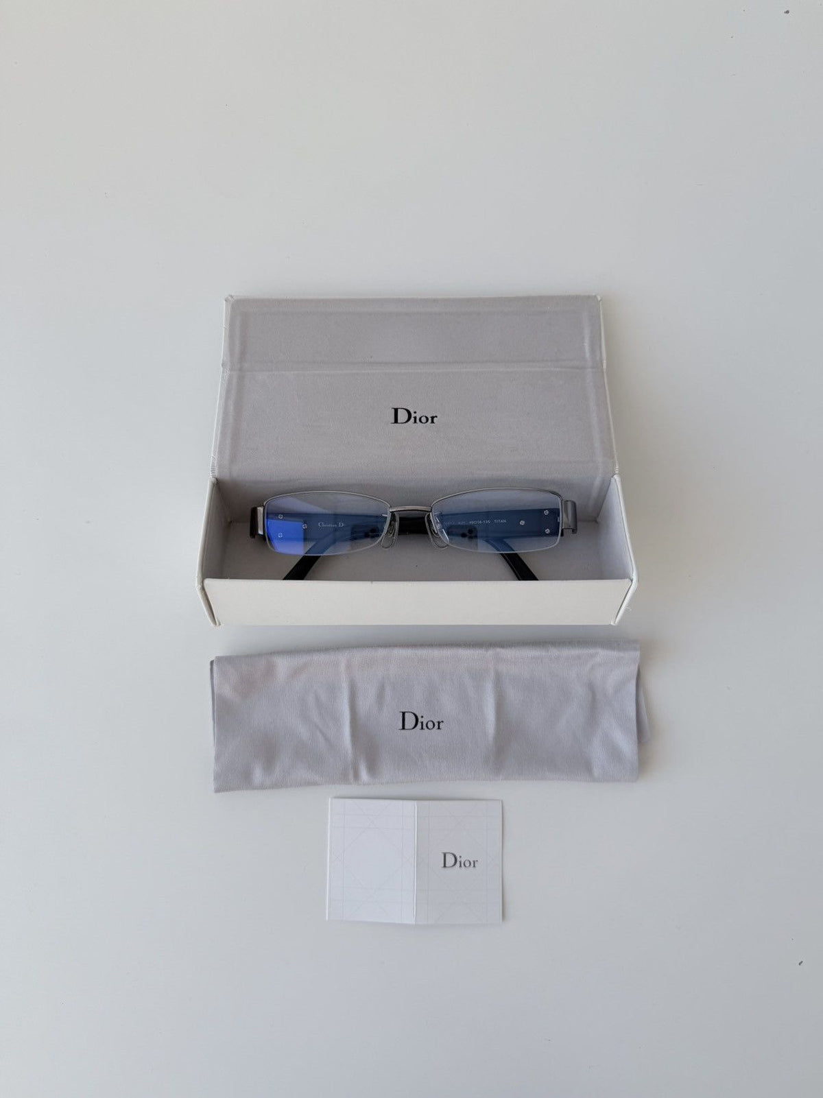 Vintage y2k Dior CD7681J rhinestone embellished glasses