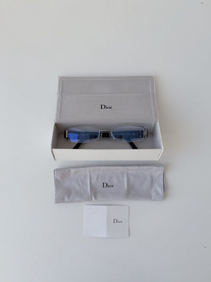 Vintage y2k Dior CD7681J rhinestone embellished glasses