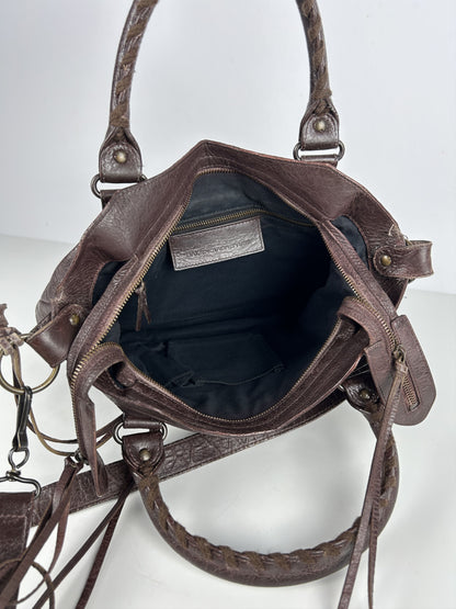 Balenciaga town bag in brown