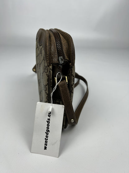 Vintage 80s Gucci GG monogram shoulder/ crossbody bag