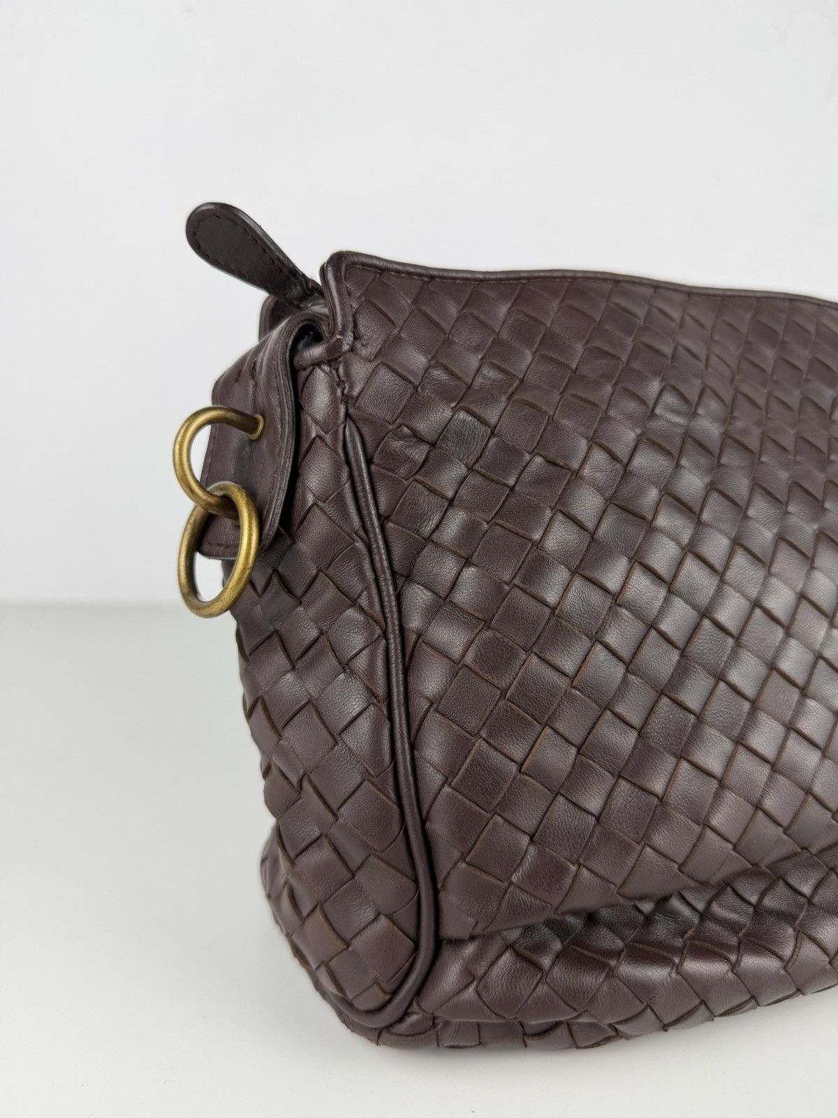 Bottega Veneta intrecciato leather shoulder/ crossbody bag