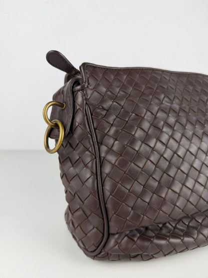 Bottega Veneta intrecciato leather shoulder/ crossbody bag