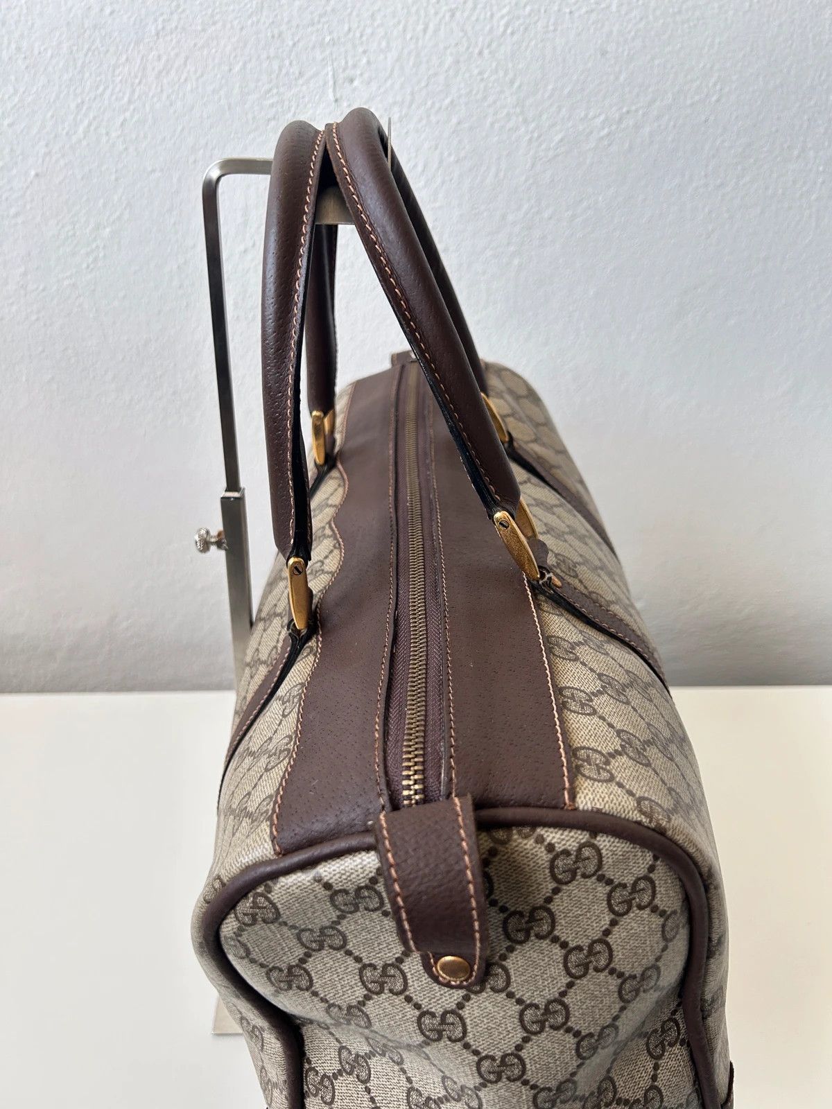 Vintage 70s-80s Gucci monogram Boston duffle bag