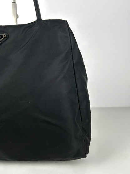 Vintage y2k prada tessuto city nylon triangle logo handbag