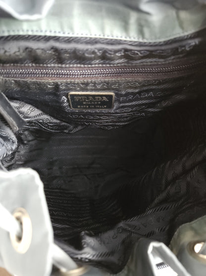 Vintage 90s Prada nylon triangle logo mini cargo backpack